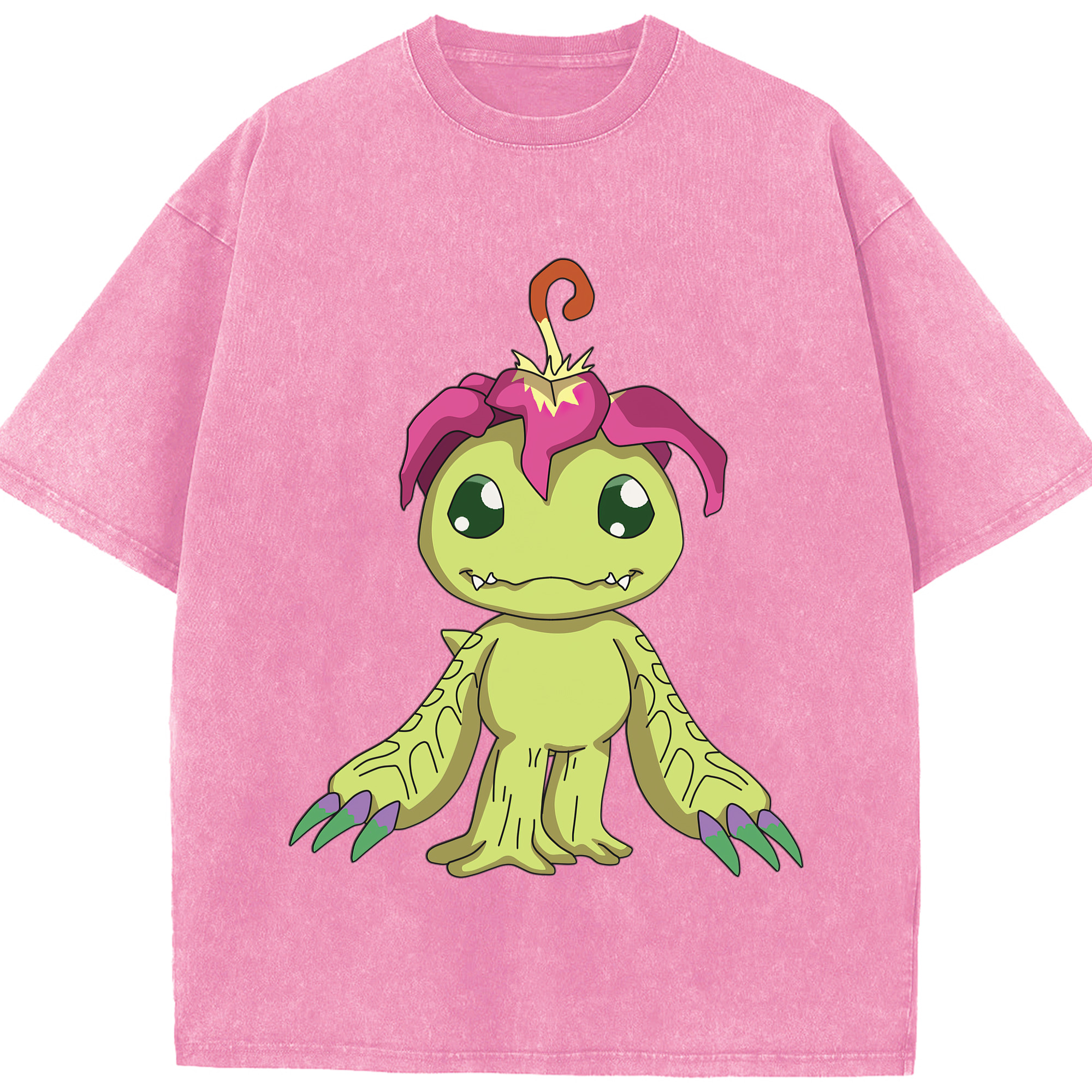 （画像用） Digimon デジタルモンスター/デジモン 綿100% ヴィンテージ風 半袖Tシャツ（フロントプリント）